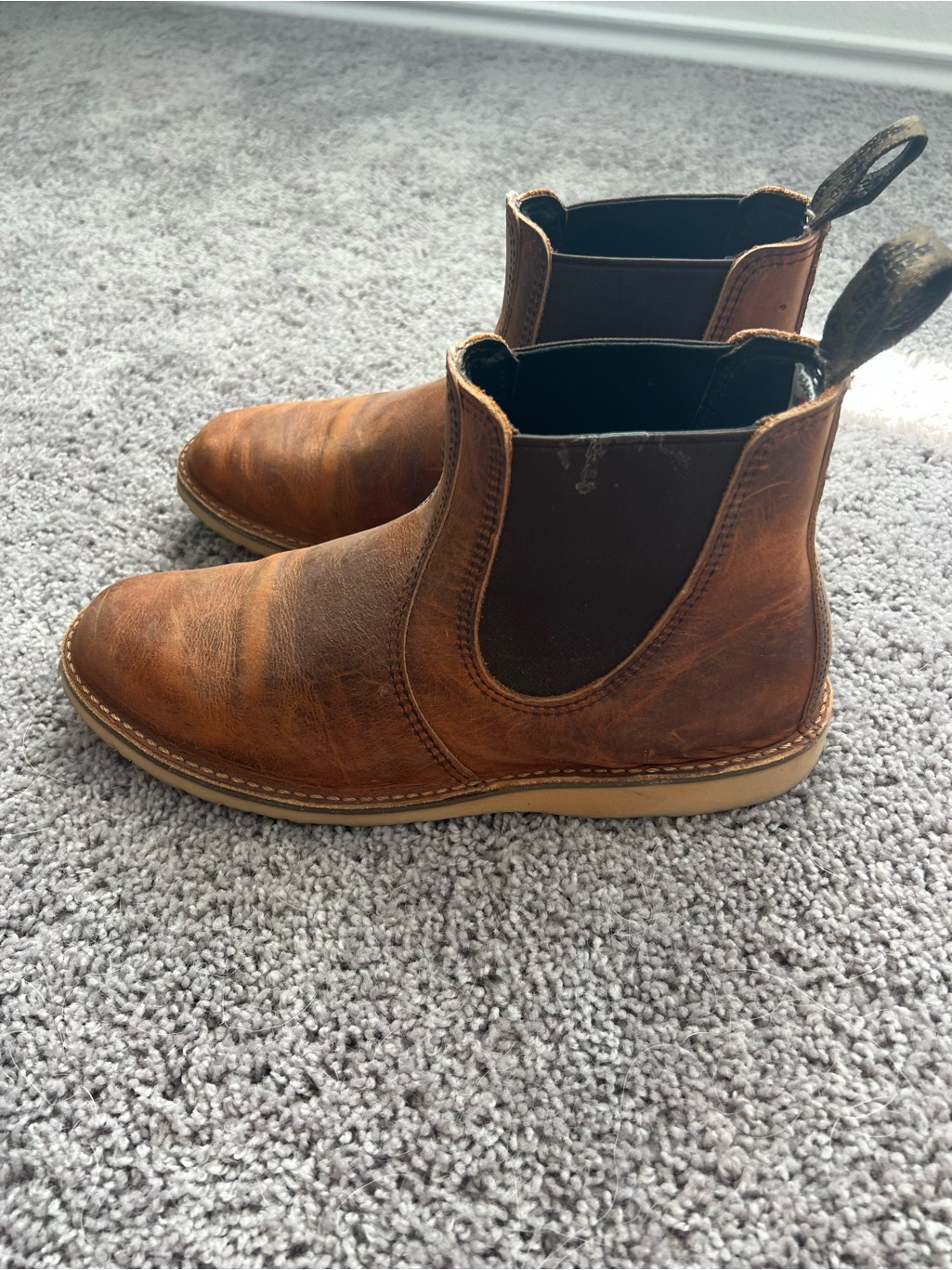Men's Red Wing Chelsea Boots In Brown Leather -